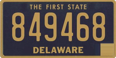 DE license plate 849468