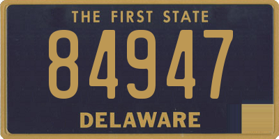 DE license plate 84947