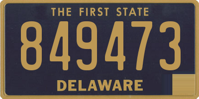 DE license plate 849473