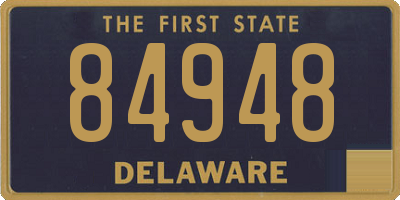 DE license plate 84948