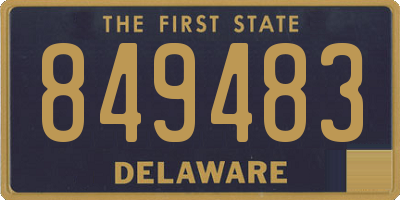 DE license plate 849483