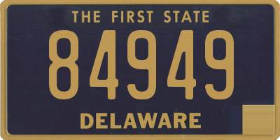 DE license plate 84949