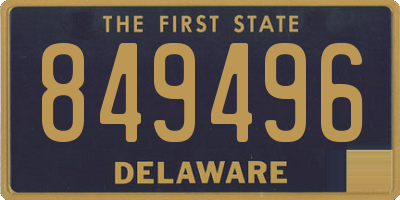 DE license plate 849496