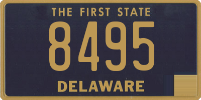 DE license plate 8495