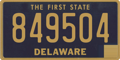 DE license plate 849504