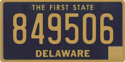 DE license plate 849506