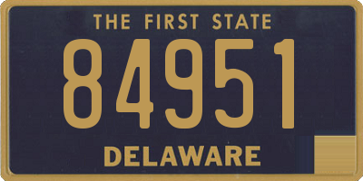 DE license plate 84951