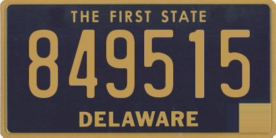 DE license plate 849515