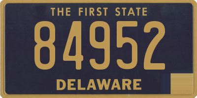 DE license plate 84952