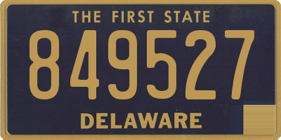 DE license plate 849527