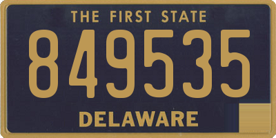 DE license plate 849535