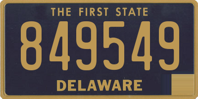 DE license plate 849549