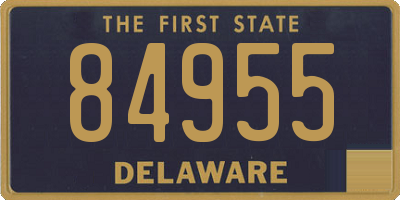 DE license plate 84955