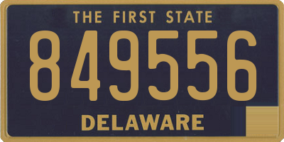 DE license plate 849556