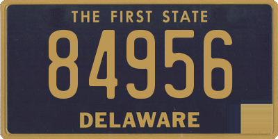 DE license plate 84956