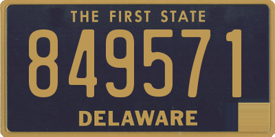 DE license plate 849571