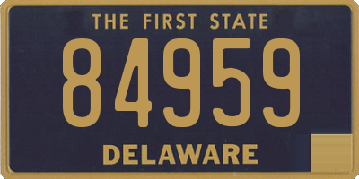 DE license plate 84959