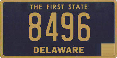 DE license plate 8496