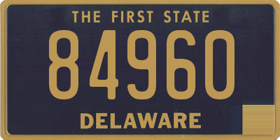 DE license plate 84960