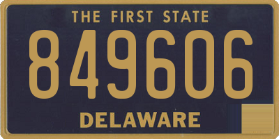 DE license plate 849606
