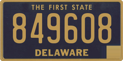DE license plate 849608