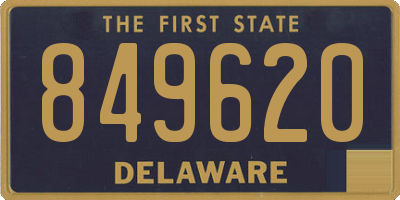 DE license plate 849620