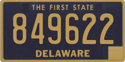 DE license plate 849622