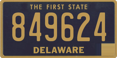 DE license plate 849624