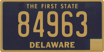 DE license plate 84963