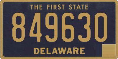 DE license plate 849630