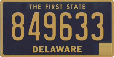 DE license plate 849633