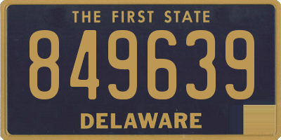DE license plate 849639