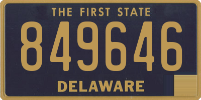 DE license plate 849646