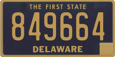 DE license plate 849664
