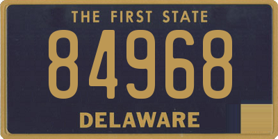 DE license plate 84968