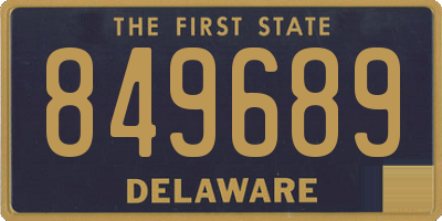 DE license plate 849689