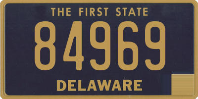 DE license plate 84969