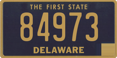 DE license plate 84973