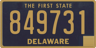 DE license plate 849731