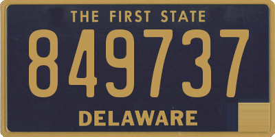 DE license plate 849737