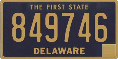 DE license plate 849746