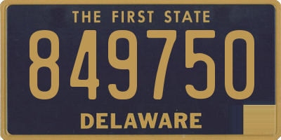 DE license plate 849750