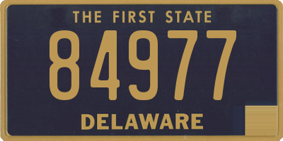 DE license plate 84977