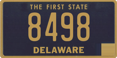 DE license plate 8498