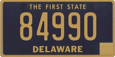 DE license plate 84990