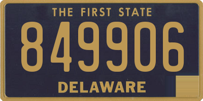 DE license plate 849906