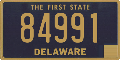 DE license plate 84991