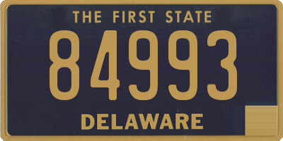 DE license plate 84993