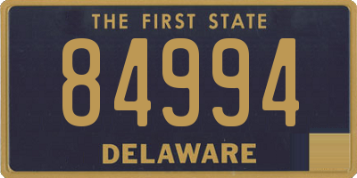 DE license plate 84994