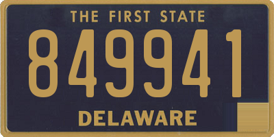 DE license plate 849941